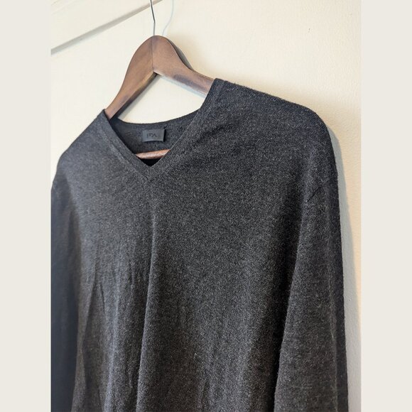 PATRICK ASSARAF - 100% Cashmere grey sweater - Sz XL - Picture 2 of 6